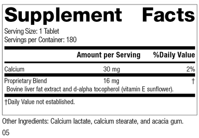 Antronex®, 180 Tablets, Rev 04 Supplement Facts