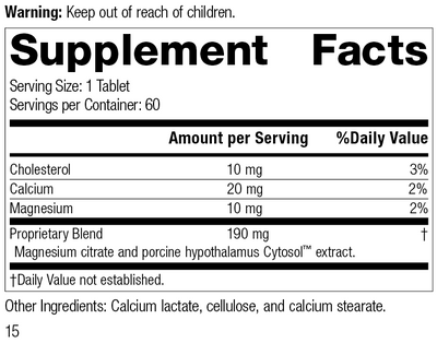 4875 Hypothalmex R14 Supplement Facts