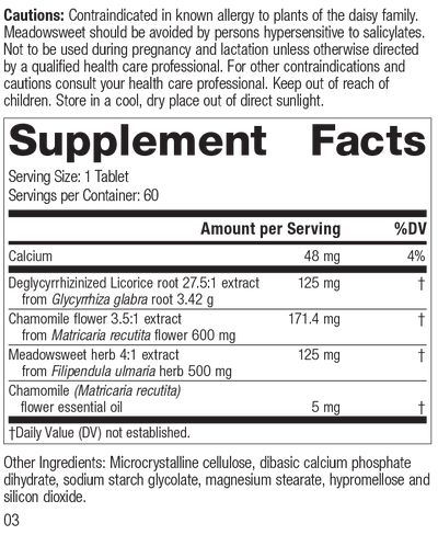 supplement fact label