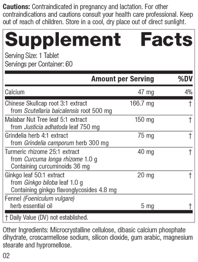 M1830 PulmaCo Rev 01 Supplement Facts