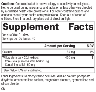 Saligesic, Rev 07 Supplement Facts