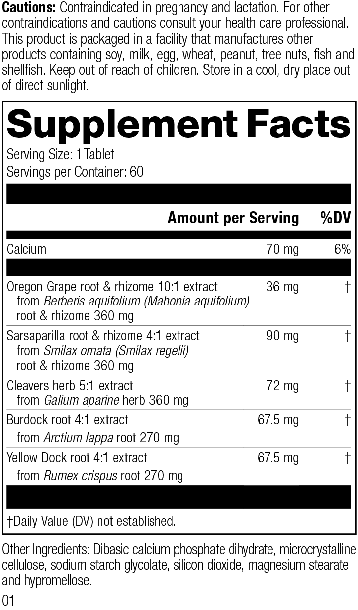 supplement fact label